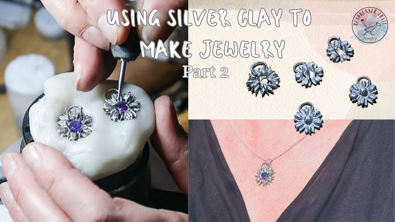 Easy Metal Clay Jewelry Making SILVER CLAY Flowers Using Precious Metal  Clay-PMC3 